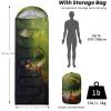 Sleeping Bags for Adults Youth Kids,3D Printing Camping Sleeping Bag for Girls Boys Lightweight Waterproof Cold/Warm Weather Sleeping Bag for 3 Seasons view 2