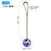 PATIKIL Soccer Kick Net, 2 Pack Soccer Return Throw Training Net Solo Juggling Net Training Aid Equipment for Youth Adults Kicking Practice Fits Ball Size 3, 4, 5, Blue, Black view 2