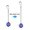PATIKIL Soccer Kick Net, 2 Pack Soccer Return Throw Training Net Solo Juggling Net Training Aid Equipment for Youth Adults Kicking Practice Fits Ball Size 3, 4, 5, Blue, Black view 4