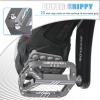 BUCKLOS MTB Flat Pedals Mountain Bike PedalsAdult Road Bicycle Pedals Aluminum Alloy Non-Slip Large Concave Platform Pedals for BMX, Downhill,AM, Enduro 9/16''Titanium view 3