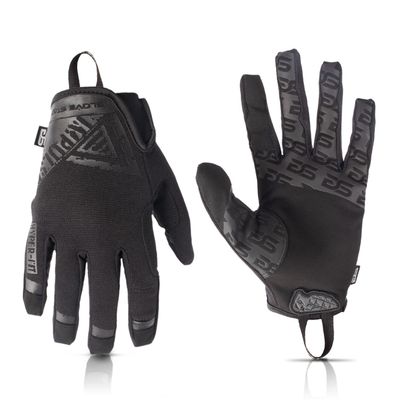 Glove Station The Impulse Tactical Gloves for Men with Touchscreen Compatibility Suede Leather & Spandex Shooting Gloves for Motorcycle, Airsoft, Paintball & Work Use 2XL, Black