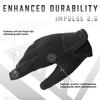 Glove Station The Impulse Tactical Gloves for Men with Touchscreen Compatibility  Suede Leather & Spandex Shooting Gloves for Motorcycle, Airsoft, Paintball & Work Use  2XL, Black view 2
