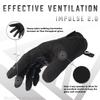 Glove Station The Impulse Tactical Gloves for Men with Touchscreen Compatibility  Suede Leather & Spandex Shooting Gloves for Motorcycle, Airsoft, Paintball & Work Use  2XL, Black view 3