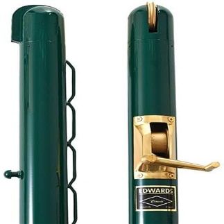 Edwards 2 7/8 Inch Classic Round Tennis Posts (Green)