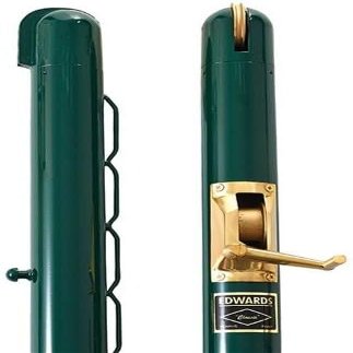 Edwards 2 7/8 Inch Classic Round Tennis Posts (Green)