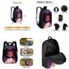 ZUXONGSY African Backpack and Lunch Bag Set for Girls 8-10/10-12 Afro Black Bookbag Lunch Bag Magic Kids School Bag Lunchbag Pencil Box view 2