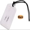 AKOAK 50 Pcs Plastic Travel Luggage Ring, Black Identification Tag Ring, PVC Name ID Clasp, Belt Name Clothing Price tag Ring, Duffel Bag ID Tag view 4