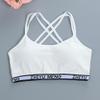 Streamzio Training Bras for Girls 9-14 Years Old, 4 Pack Girls Sports Bra Cotton Spaghetti Strap Girls Bras with Pads (White) view 2