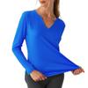 SG Edge Women's V-Neck UPF 50+ Long Sleeve Swim Rash Guard Shirt Quick Dry Lightweight Moisture Wicking view 2