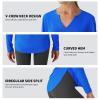 SG Edge Women's V-Neck UPF 50+ Long Sleeve Swim Rash Guard Shirt Quick Dry Lightweight Moisture Wicking view 4