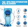 Hydration Backpack Pack with 2L Water Bladder Rave Essentials Lightweight Bag for Hiking, Running Vest, Music Festival for Men Women (Flash) view 4