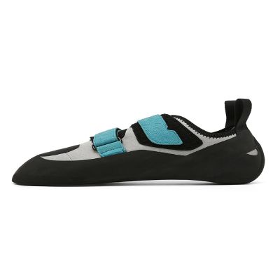 Teenage climbing shoes, indoor climbing shoes,climbing training shoes,non slip, lightweight and breathable climbing shoes-Gray and Blue-36