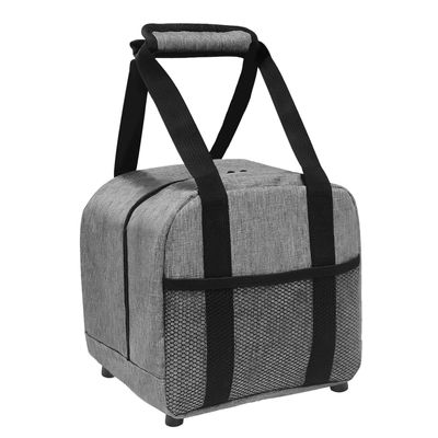 Erice Bowling Ball Bag, Single Bowling Ball Handbag With Padded Ball Holder, Bowling Ball Holder, Bowling Ball Accessories, Double Zipper Design, Portable Bowling Handbag, Gray