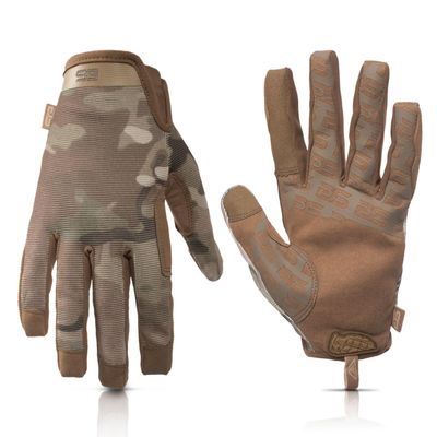 Glove Station The Impulse Tactical Gloves for Men with Touchscreen Compatibility  Suede Leather & Spandex Shooting Gloves for Motorcycle, Airsoft, Paintball & Work Use  Multi-Cam, XL