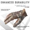 Glove Station The Impulse Tactical Gloves for Men with Touchscreen Compatibility  Suede Leather & Spandex Shooting Gloves for Motorcycle, Airsoft, Paintball & Work Use  Multi-Cam, XL view 2