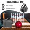 awakentti Bowling Ball Bag, Single Bowling Ball Handbag With Padded Ball Holder, Bowling Backpack, Bowling Ball Accessories, Double Zipper Design, Portable Bowling Handbag view 3