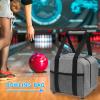 awakentti Bowling Ball Bag, Single Bowling Ball Handbag With Padded Ball Holder, Bowling Backpack, Bowling Ball Accessories, Double Zipper Design, Portable Bowling Handbag view 4