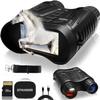 GTHUNDER 4K Night Vision Goggles, 4000mAH Rechargeable Infrared Digital Night Vision Binoculars, 32GB Card for Video and Photo view 1