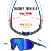ER00 Youth Baseball Shield Polarized Glasses Teens Kids Boys Girls Women UV400 1206 Cycling Softball Lightweight Sports Shades Padel Beach Tennis view 4