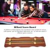 Leapiture 2 Track Billiard Game Scorer Score Recorder Fiberboard Billiard Score Board Pool Match Scoring Tool for Home Club Supplies Wavy Brown view 3