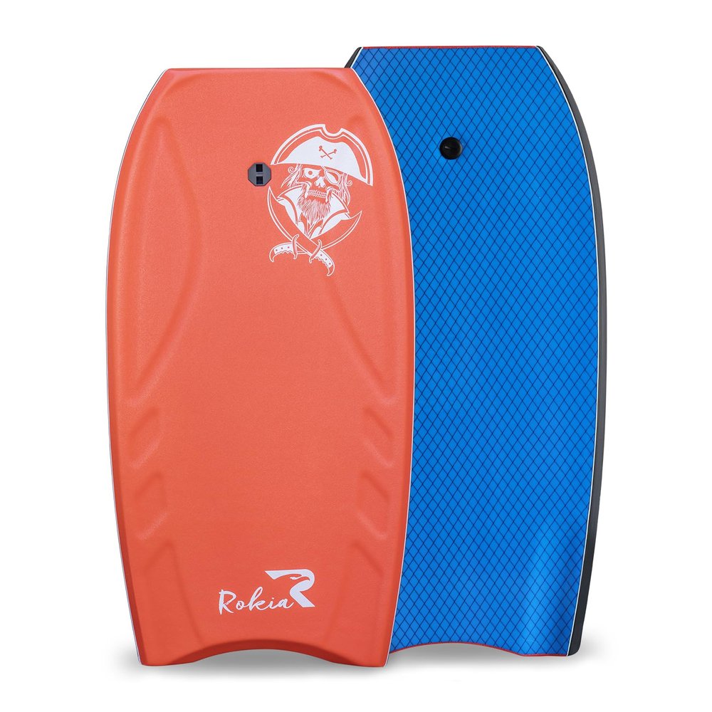Rokia R Bodyboard 42 Inch Premium EPP Core Body Board for Beach with Durable XPE Cover Reinforced Reticular Structure Board Great Surfing for Teens and Adult Include Leash