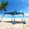 Hylastar Beach Tent, UPF50+ Protection, 10 x 10ft Camping Sun Shelter with 8 Sandbags, Sand Shovel, Pegs, and Stability Poles-Ideal for Fishing, Backyard Fun & Picnics Shelters (Blue) view 1