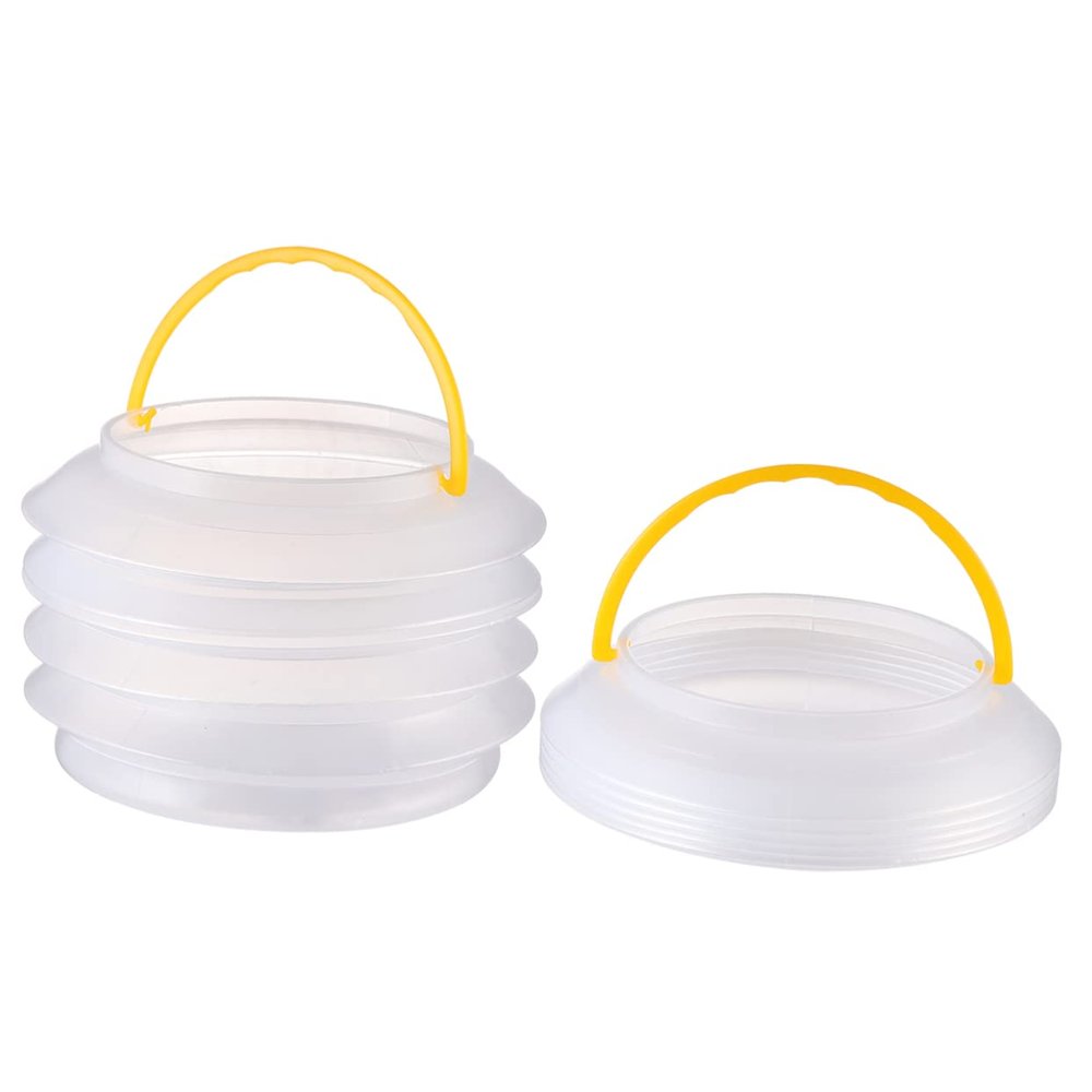 Portable Folding Water Bucket 2L Plastic 2 Pack for Traveling Fishing