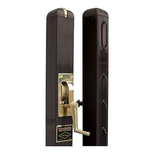 Edwards Wimbledon 3 Inch Square Tennis Posts (Black)
