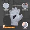 ANJMEICH Weight Lifting Gloves, Full Palm Protection, Gym Workout Gloves, Cycling Sports Breathable Ultra Lightweight for Men and Women (Black, Large) view 2