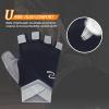 ANJMEICH Weight Lifting Gloves, Full Palm Protection, Gym Workout Gloves, Cycling Sports Breathable Ultra Lightweight for Men and Women (Black, Large) view 4