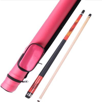 sxysdkjco Pool Cue Billiard Cue 19Oz Billiard Cue Sticks with 11.75Mm Cue Tips, 58In 1/2 Split Professional Pool Cue Stick,for Family Bars Club Swimming Pool 240312(Color:Red)