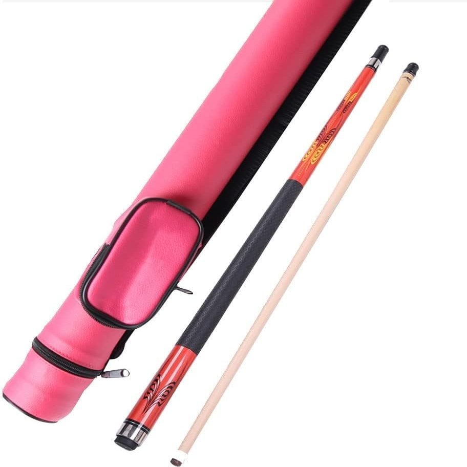 sxysdkjco Pool Cue Billiard Cue 19Oz Billiard Cue Sticks with 11.75Mm Cue Tips, 58In 1/2 Split Professional Pool Cue Stick,for Family Bars Club Swimming Pool 240312(Color:Red)
