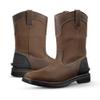 Carhartt Men's Montana Square Toe Wellington 11" Water Resistant Pull-on Industrial Boots, Brown/Brown - 7 W view 1