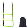 3-Step Boat Rope Ladder - Heavy Duty Assist Boarding Marine Rope Ladder - Portable Foldable Boat Ladders for Inflatable Boats, Kayaks, Motorboats, Canoes - Includes Storage Bag (Green) view 1