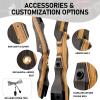LWANO Archery Takedown Recurve Bow 62", Standard Recurve Bow for Aldults & Beginners, Right Handed, 25-50 Lbs view 4