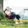 YHKJLYH Sun Lounger Reclining Chairs Folding Camping Chair, Portable Chairs with Heavy Carrying Bag for Backpacker, Hiking, Picnic Folding Fishing Chair for Barbecue Sun Lounger Chair (Color : Red) view 3