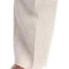 JEsilunmaMY Men's Flat-Front Comfort Casual Pants Relaxed Fit Straight Linen Pants Solid Color Work Pants Loose Trousers (Beige,3X-Large) view 4