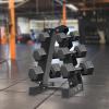Dumbbell Rack Stand Only, Weight Rack Holder 3/6 Tier up to 176/660LBS Capacity Dumbbells Storage Shelf for Dumbbells Compact A-Frame Home Gym Space Saver (Three Pairs) view 4