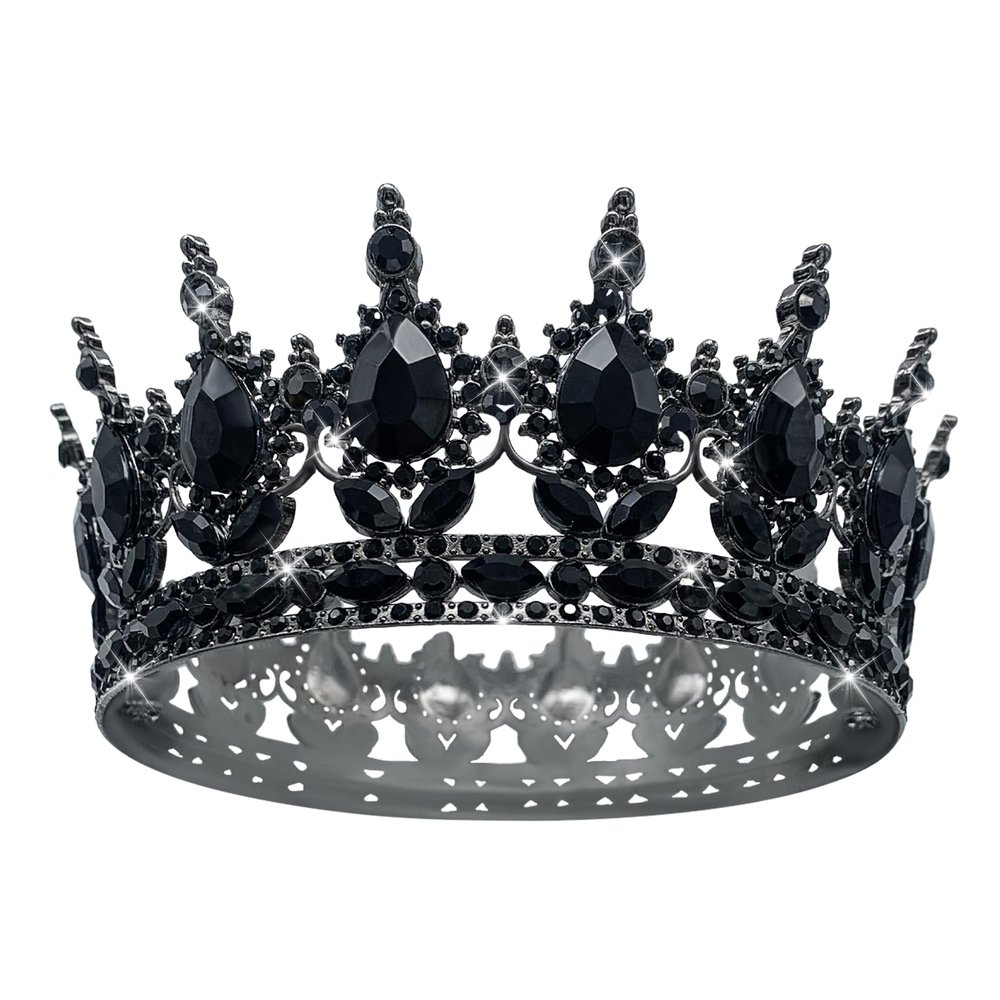 YOUlDIANZI Queen Crown Rhinestone Wedding Crowns and Tiaras for Women Costume Party Hair Accessories Princess Birthday Crown Crystal Bridal Crowns
