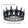 YOUlDIANZI Queen Crown Rhinestone Wedding Crowns and Tiaras for Women Costume Party Hair Accessories Princess Birthday Crown Crystal Bridal Crowns view 2