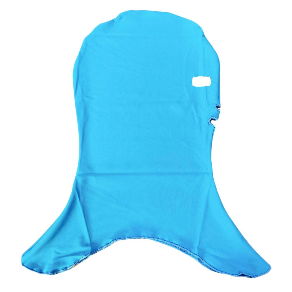 Dressnu Swimming Head Cover Waterproof Female Swimming Cap Snorkeling Diving Sunscreen Mask UV Protection Sky Blue one Size