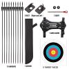 LWANO 42" Bow and Arrow Set for Kids, Archery Beginner Gift with 10 Arrows, 5 Target Face for Backyard Game (Black) view 2