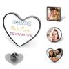 Custom Personalized Photo/Logo Buttons Lapel Pin Button Badge Bulk - Customizable Memorial Pin [Circle/Square/Heart] Wedding Sympathy Gift for Men Women view 1