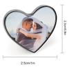 Custom Personalized Photo/Logo Buttons Lapel Pin Button Badge Bulk - Customizable Memorial Pin [Circle/Square/Heart] Wedding Sympathy Gift for Men Women view 2
