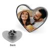 Custom Personalized Photo/Logo Buttons Lapel Pin Button Badge Bulk - Customizable Memorial Pin [Circle/Square/Heart] Wedding Sympathy Gift for Men Women view 4