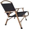 Comfortable Folding Garden Chair Folding Garden Camping Chair Portable Outdoor Chair Ultralight Outdoor Picnic Fishing Camping Folding Chairs for Camping Fishing Picnic Travel and Hiking Black view 1