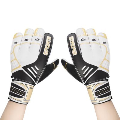 haozaikeji Adult Soccer Gloves Men Football Player Boy Soccer Training Gloves Adjustable Sport Hand Protector (Black)