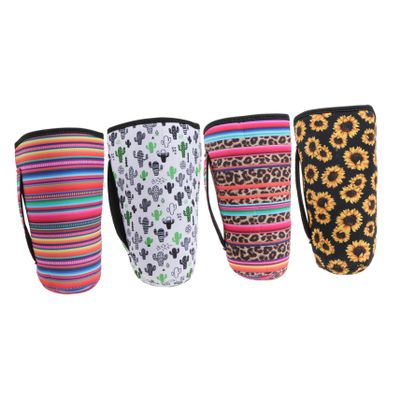 Zerodeko 4pcs Neoprene Insulated Bottle Covers Vehicle-Mounted Cup Sleeves Thermal for Outdoor Activities Lightweight Easy to Clean