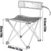 Chair Nylon Fabric Waterproof Tear Resistant Metal Bracket Sturdy and Durable Bottom Non-Slip Design Portable Folding Small Stool Field Sketching Stool Camping Fishing Beach view 2