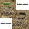 Chair Nylon Fabric Waterproof Tear Resistant Metal Bracket Sturdy and Durable Bottom Non-Slip Design Portable Folding Small Stool Field Sketching Stool Camping Fishing Beach view 4
